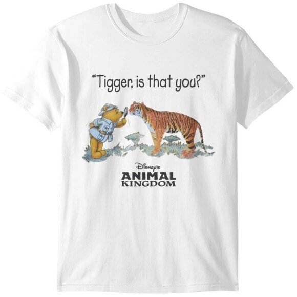 Tigger Is That You Shirt - Vintage Animal Kingdom Style Funny Tee - Picture 1 of 6